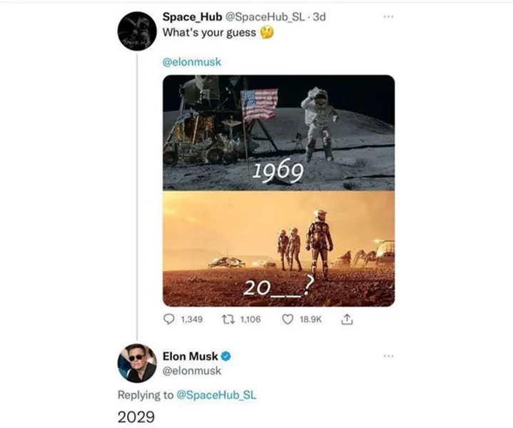 ایلان ماسک: انسان در سال ۲۰۲۹ به مریخ می‌رود